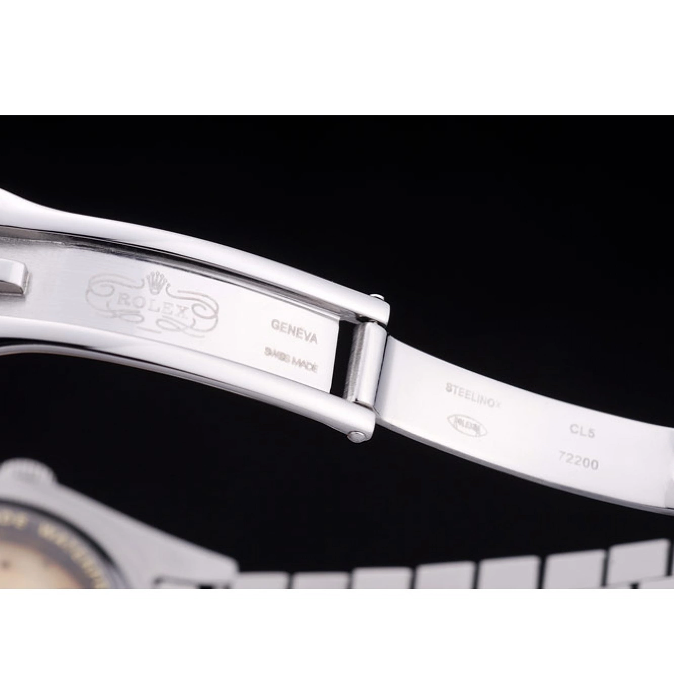 Best AAA Replica Sites Black Diamonds Datejust Ribbed Dial 7456 Rolex Bezel 0803